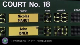 Isner v Mahut 2010 Mens First Round – Rolex Wimbledon Golden Moments [upl. by Sontich]