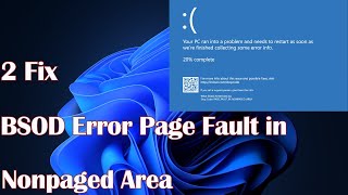 BSOD Error Page Fault in Nonpaged Area in Windows 1011  2 Fix [upl. by Eugenie702]