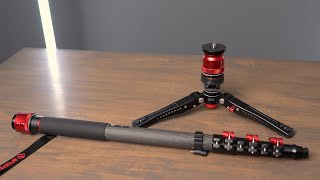 iFootage Cobra 3 Pedal Base Monopod Review [upl. by Tosch]