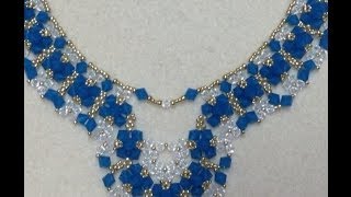 Crystal Diamonds Necklace Tutorial [upl. by Catriona]