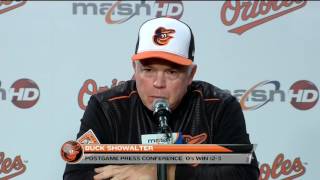 Buck Showalter after dominant win over Tigers [upl. by Ainitsirk]