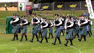 Fraserburgh RBL Pipe Band take 1st in Grade 4A at 2024 British Pipe Band Championships in Forres [upl. by Stargell]