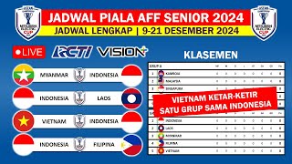 Jadwal Lengkap Piala AFF Senior 2024 • Indonesia vs Vietnam • Jadwal Piala AFF 2024 Live RCTI [upl. by Leiand]