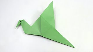 How to Make a Paper Flapping Bird  Origami Flapping Bird Instructions [upl. by Pernick318]