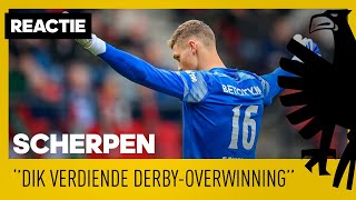 REACTIE  Scherpen blij met verdiende derby win 💛🖤 [upl. by Althea]