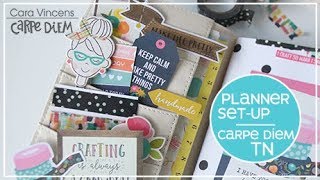 Planner Set Up  Carpe Diem Travelers Notebook 2018 [upl. by Flinn]