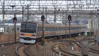 常磐線へ里帰りした209系1000番台（トタ82編成） 金町駅を通過 2024年1月28日 [upl. by Hedwiga597]