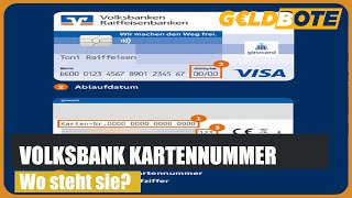 💰Kartennummer Volksbank – Wo steht die Kartennummer [upl. by Imac]