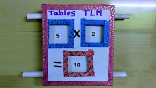 quotTables TLMquot Easy TLM for maths working model [upl. by Elolcin]