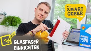 FRITZBox 7590 an Glasfaser anschließen und einrichten – so geht’s [upl. by Carbone]