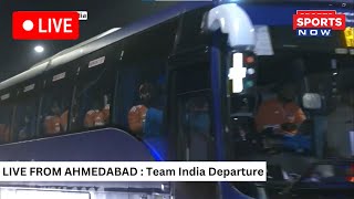 LIVE FROM AHMEDABAD  Team India Departure from Narendra Modi Stadium  IND vs PAK  Rohit Sharma [upl. by Elias]