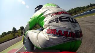 On board Matteo Mantegazza 22 Yamaha R6 Franciacorta test [upl. by Rooker630]