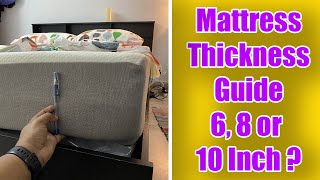 Mattress Thickness Guide 6 8 or 10 Inches Mattress Buying Guide India 2024 [upl. by Aisined89]