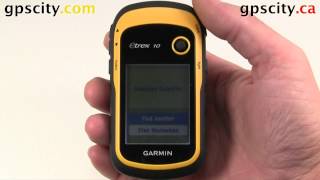 Where To Function in the Garmin eTrex 10 with GPS City [upl. by Kaliski]