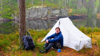 HerbstTour in Schweden Wandern Angeln Lagerfeuer Eisbad [upl. by Elletsirhc]