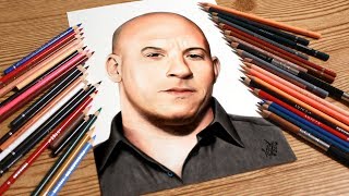 Drawing Vin Diesel [upl. by Lohse917]