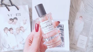 UNBOXINGREVIEW VT X BTS Latelier Perfume  Jungkooks Eau dOcéan 🌊  라뜰리에 방탄소년단 정국의 오 도세앙 후기 [upl. by Esyahc]