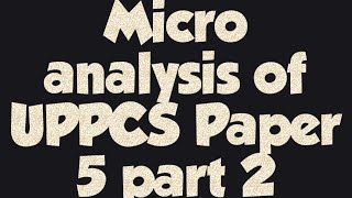 Micro analysis of UPPCS paper V part 2Social strctures culture polity and governance [upl. by Itaws]