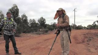 Garrett ATX amp Minelab GPX Detecting Gold under EMR [upl. by Ati]