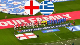 Greece Stun England in Nations League Group Match at Wembley Stadium England 12 Greece [upl. by Housen]