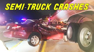 TOP SEMITRUCK CRASHES OF THE YEAR  Road Rage and Brake Checks [upl. by Mehalick]