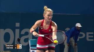 BabosPavlyuchenkova v HingisVandeweghe Match Highlights QF Apia International Sydney 2017 [upl. by Hillegass]