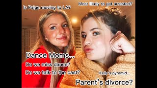 Hyland Sisters QampA Dance Moms Parent’s Divorce [upl. by Arand]