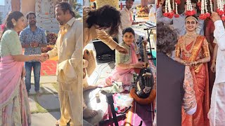 Veena Saraswati Plays Veena  Arjuns Daughter Wedding  AishwaryaArjun  MS Talkies [upl. by Naiva]