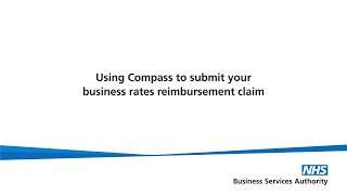 Using Compass to submit your business rates reimbursement claim [upl. by Joshia]