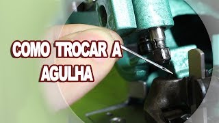 Troca de Agulha da Máquina de Costura Overloque Semi Industrial GN16D [upl. by Gan]