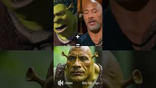 shrek liveaction with therock 💚Music Only God by speciimen dwaynejohnson therock [upl. by Yrek]