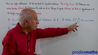 Seconde  Equation cartésienne  Exercices [upl. by Sihtnyc]