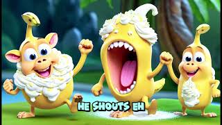 Its A Banana Dance Lets Giggle Wiggle Dance and Sing🐒🍌🎶kidssong kidsvideo dance fun [upl. by Acirat730]