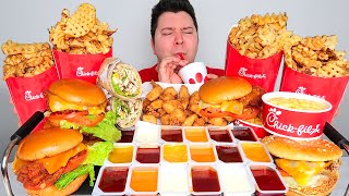 Massive ChickFilA Feast • MUKBANG [upl. by Ellswerth375]