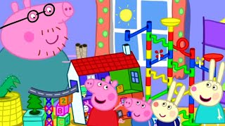 The Biggest Marble Run Challenge with Peppa Pig  Peppa Pig Official Family Kids Cartoon [upl. by Aicxela]