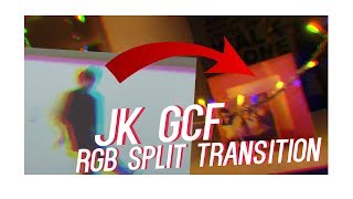 How to edit like BTS Jungkook GCF • RGB Split Transition Tutorial [upl. by Yorle]