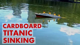 Cardboard Titanic sinking [upl. by Devland]