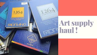 Art Supply Haul and Paul Rubens Opera watercolor swatches [upl. by Swords]