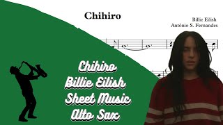 Chihiro  Billie Eilish SheetMusic Alto Sax PlayAlong [upl. by Imalda157]