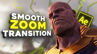 Smooth Zoom Transition  After Effects  Beginner Guide [upl. by Janice]