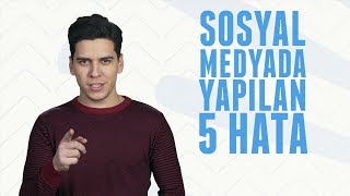 Sosyal Medyada Yapılan 5 Hata  Erkek Kafası [upl. by Aztinay]