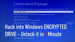 Unlock Turn off BitLocker ENCRYPTED Drive WITHOUT a RECOVERY KEY in 1 Minute [upl. by Roberson41]