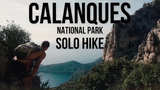 Solo hike Calanques National Park near Marseille [upl. by Aerdnaek]