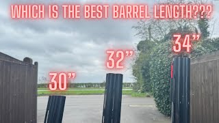 What Barrel Length Is The Best  30” 32” or 34”  Sporting Clays [upl. by Lehcear]