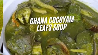 PREGNANCY POWER Delicious Ghanaian Cocoyam Leaf Soup to Boost Blood Healthfood ghana recipe [upl. by Caassi958]