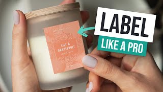 How To Easily Make Print On Demand Candle Labels For Printify Or Printing At Home [upl. by Iatnohs]