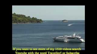 A large motor yacht Helios moored in Koukounaries bay [upl. by Llerot]