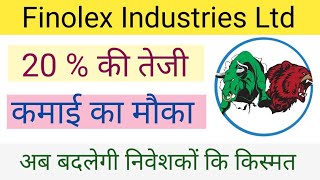 FINOLEX INDUSTRIES LTD SHARE NEWS  NEXT TARGET  LATEST NEWS  STOCK ANALYSIS finolexindustries [upl. by Naejarual]