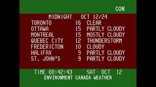 Winnipeg Weather Channel Archive  Oct 12th 2024 Part 1 [upl. by Wertz]