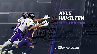 KYLE HAMILTON  quotTHE RAVENS FULCRUMquot  WK 12 FILM STUDY ravens ravensflock baltimoreravens [upl. by Adyela]